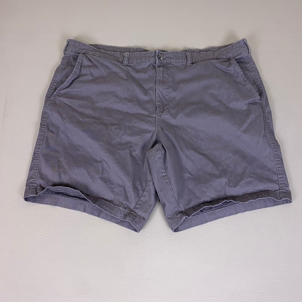 George‎ Shorts Men's Size 46 Grey Chino Stretch Cotton Casual Lightweight